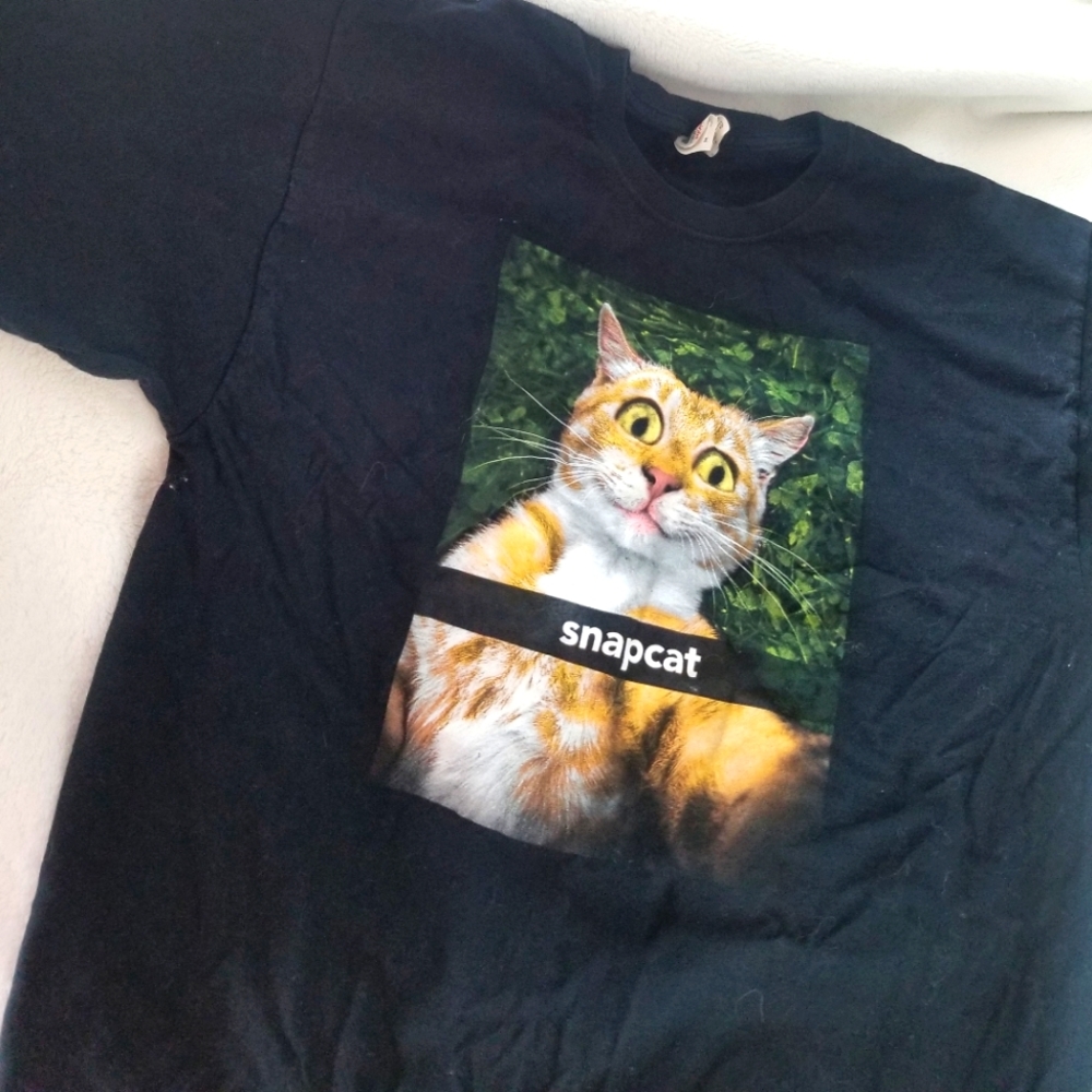 Snapcat snapchat cat tee shirt